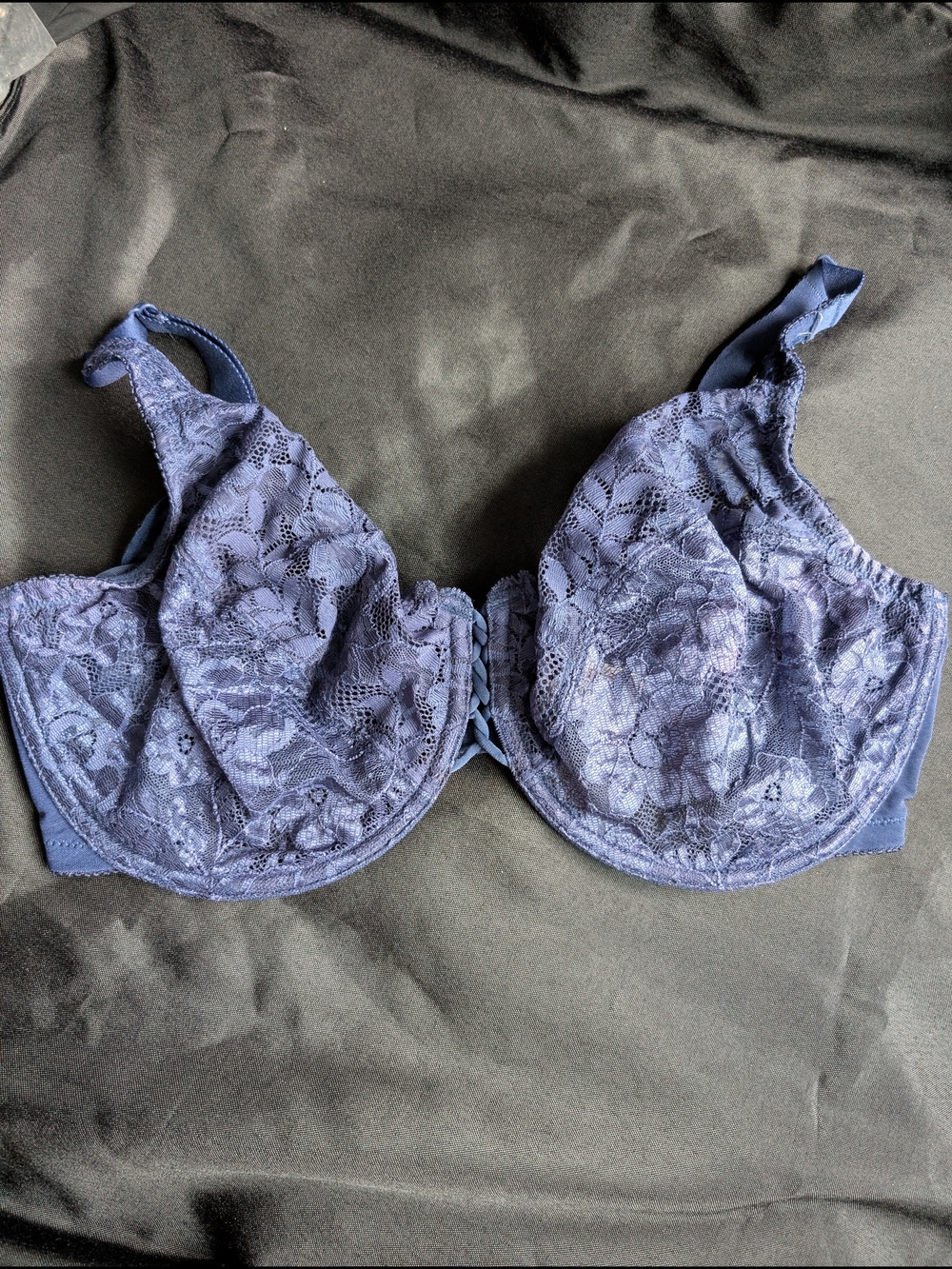 Lunaire Lace Underwire Bra - Navy Blue